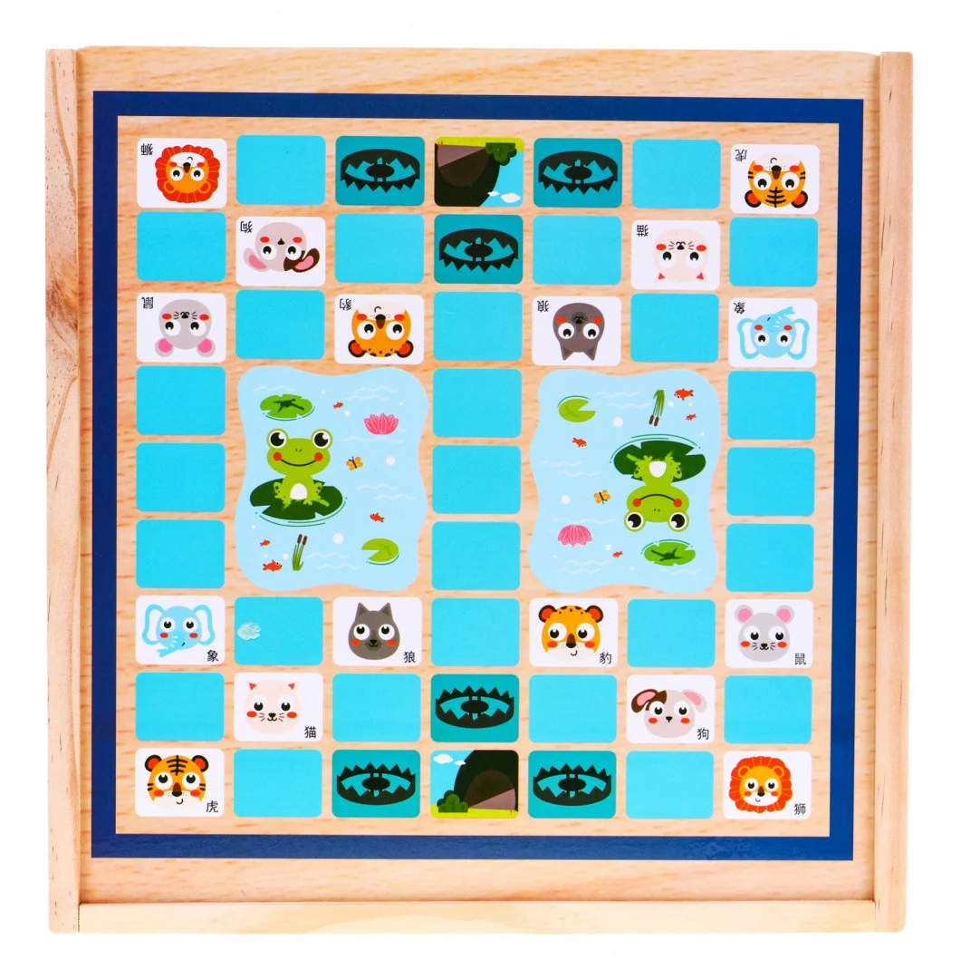 Drveni set društvenih igara 6 u 1 za djecu Trylma Zmije i ljestve Šah Ludo GO, bijela_6