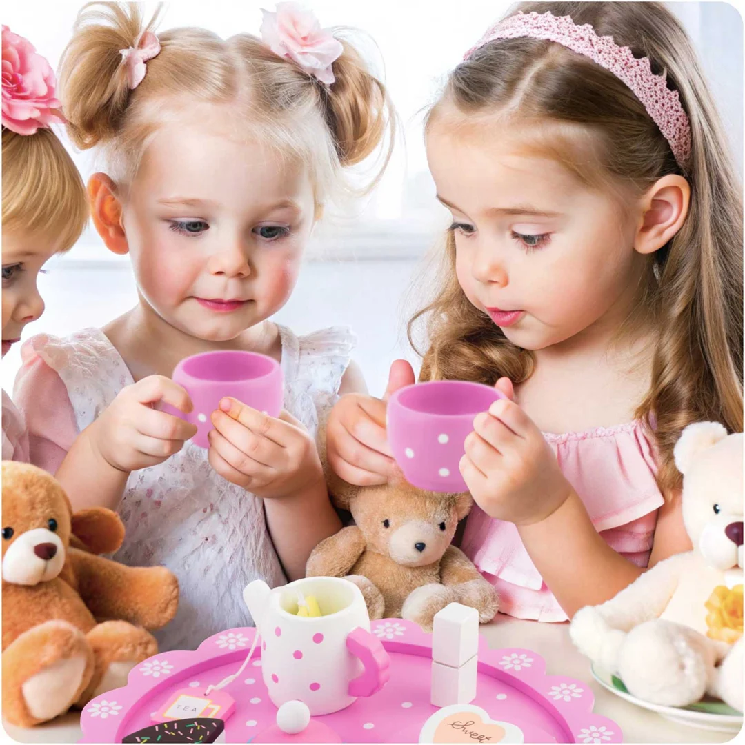 Drveni set za čaj Ricokids RK-869, 26,7 × 23,6 × 6,6 cm, crvena_10