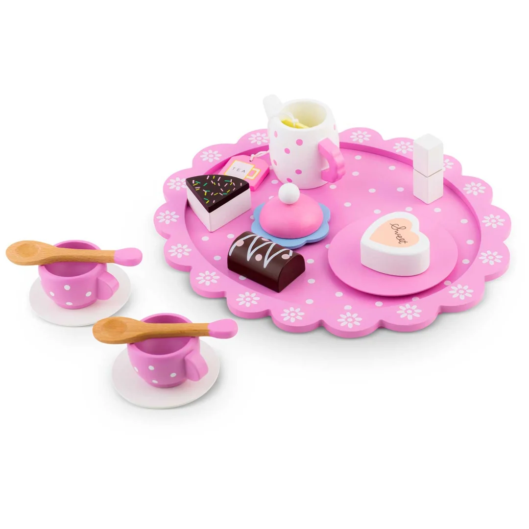 Drveni set za čaj Ricokids RK-869, 26,7 × 23,6 × 6,6 cm, crvena_2