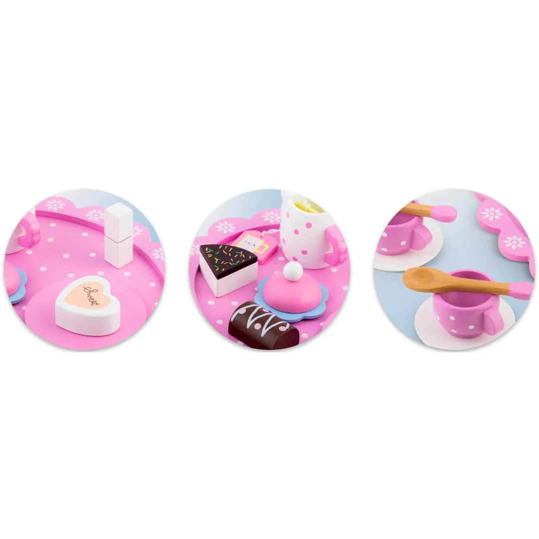 Drveni set za čaj Ricokids RK-869, 26,7 × 23,6 × 6,6 cm, crvena_7