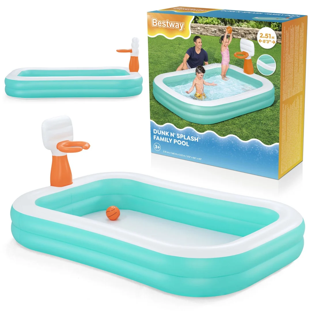 Dunk'N Splash Napuhani bazen 251 x 168 x 102 cm Bestway 54445_1