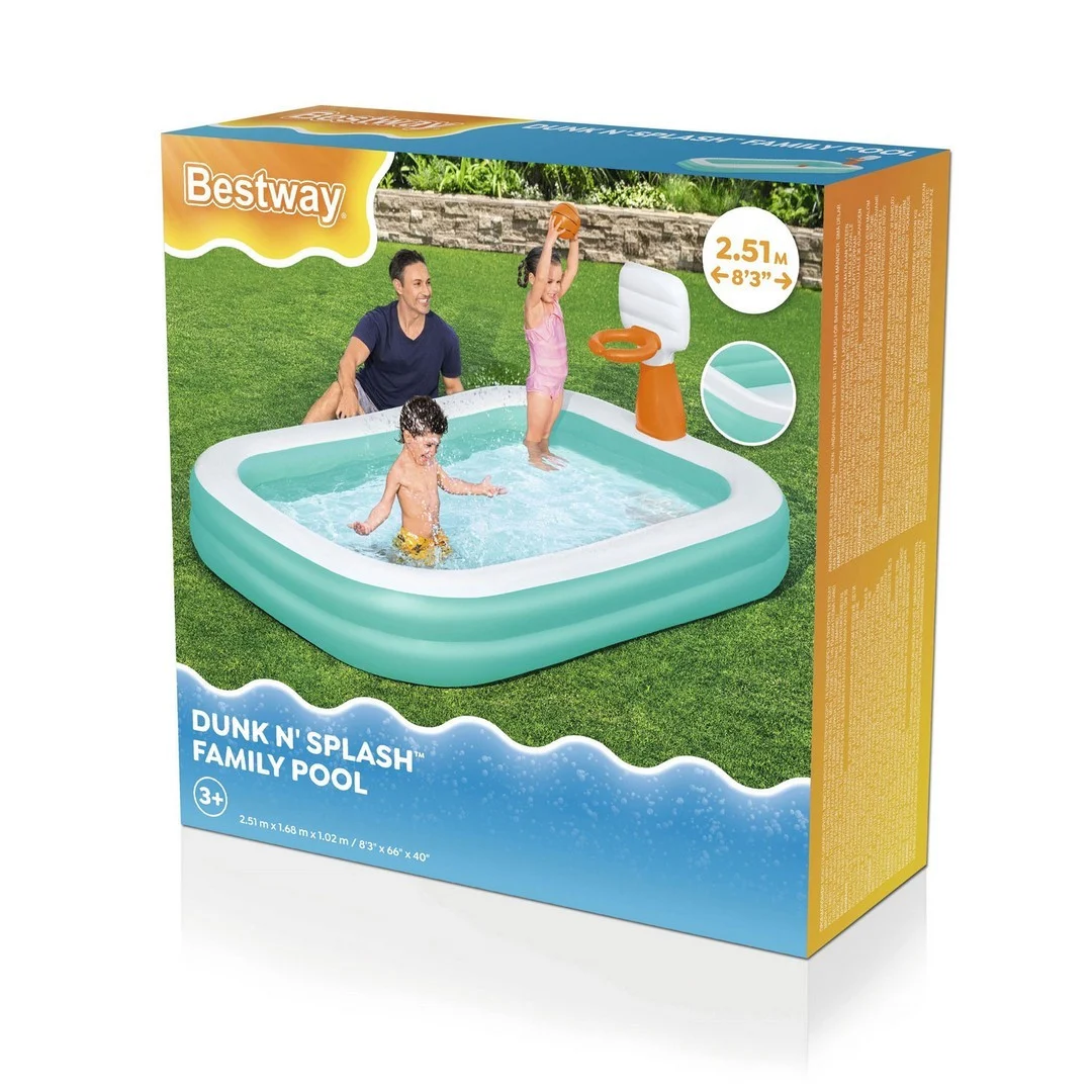 Dunk'N Splash Napuhani bazen 251 x 168 x 102 cm Bestway 54445_13
