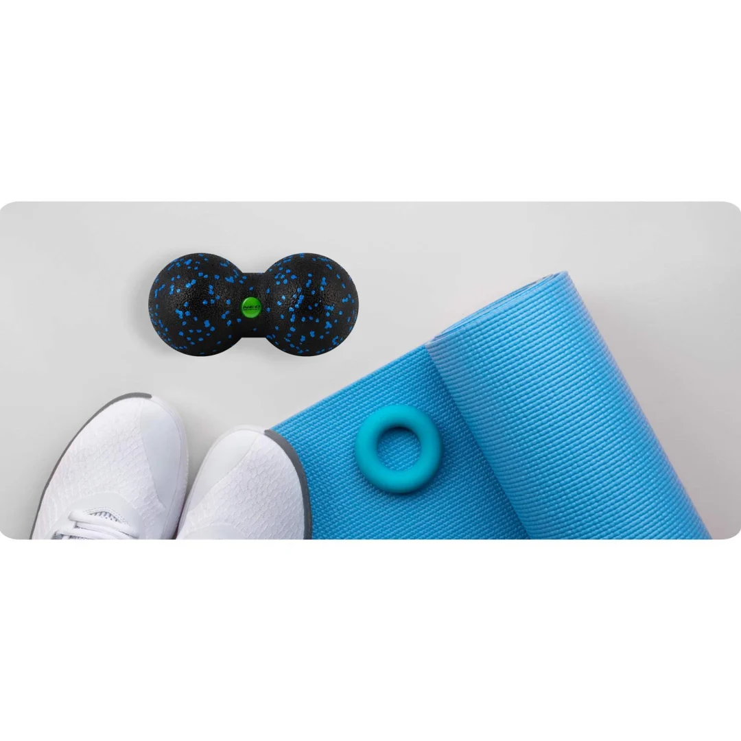 Dvostruka lopta za masažu i fitness NS-966 crno-plava_10