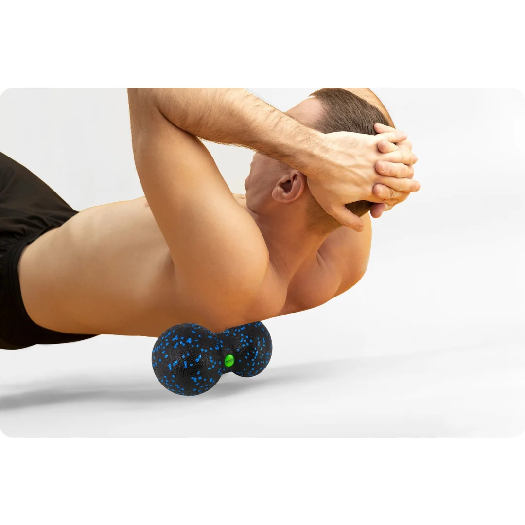 Dvostruka lopta za masažu i fitness NS-966 crno-plava_14