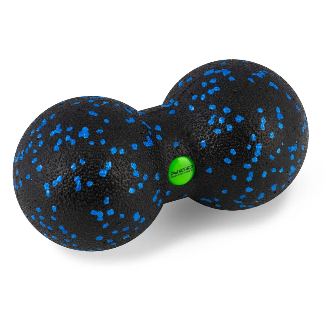 Dvostruka lopta za masažu i fitness NS-966 crno-plava_7