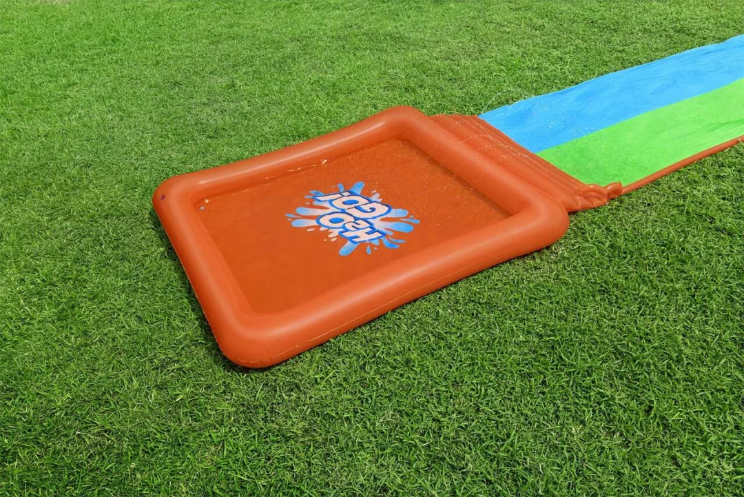 Dvostruki Super Splash vodeni tobogan za djecu 3+ BESTWAY staza 531 cm + dječji bazen 129 l + tuš_7