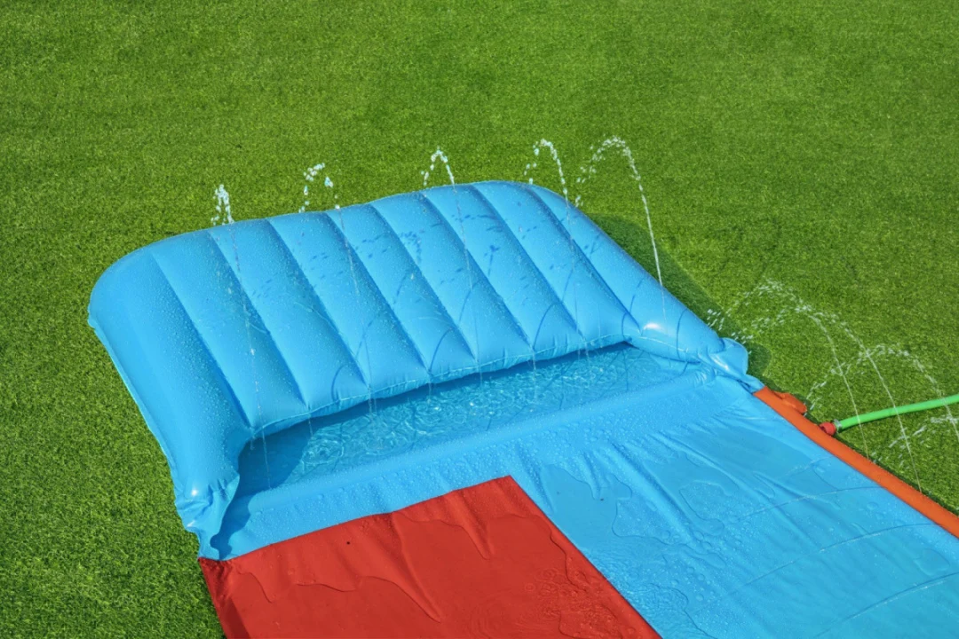 Dvostruki vodeni tobogan za djecu 3+ Tsunami staza 488 cm BESTWAY + zakrpa za popravak_2