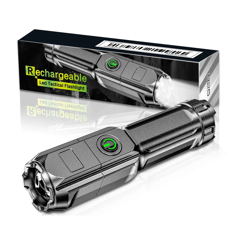Džepna LED svjetiljka vodootporna, 3 načina, USB_3