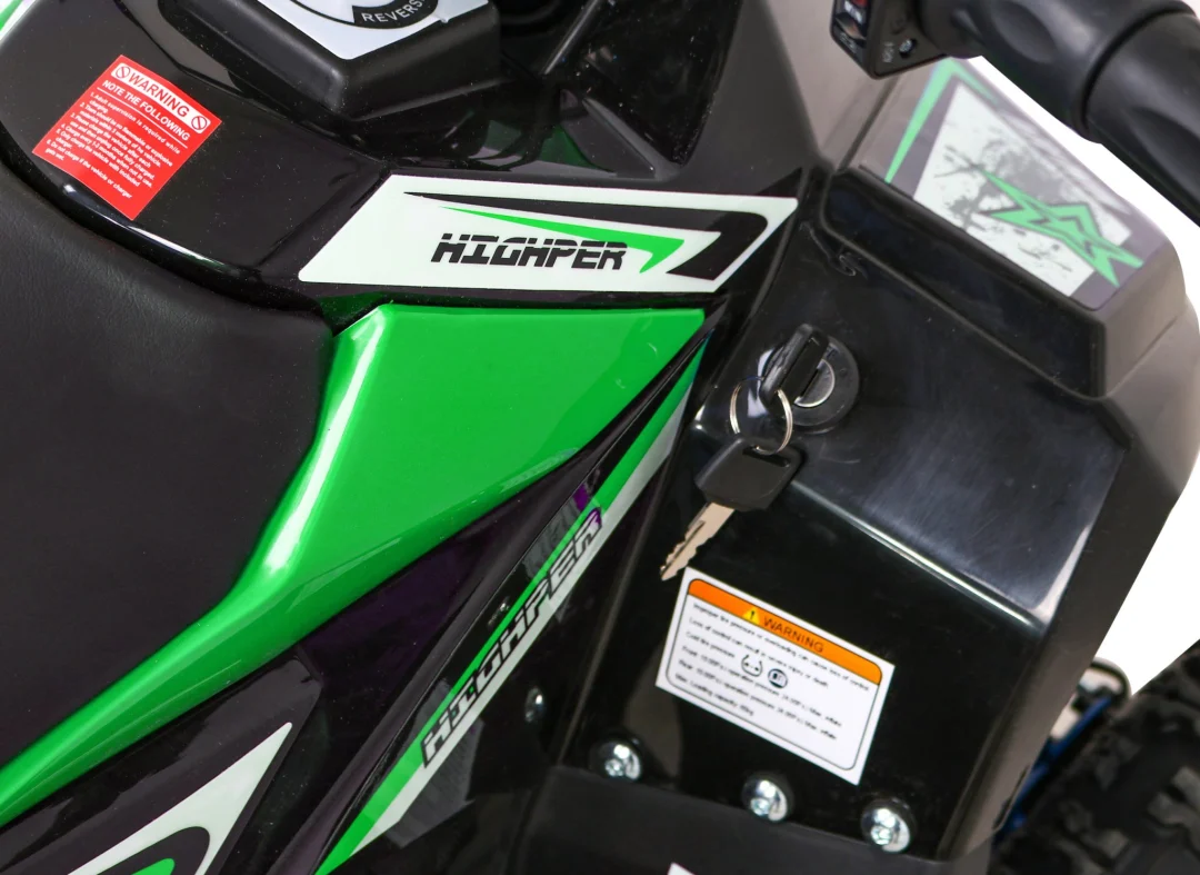 E-STAR Quad na baterije Zeleni 35 km/h + 1000 W motor + pneumatske gume + podešavanje, zelena motor na akumulator_17