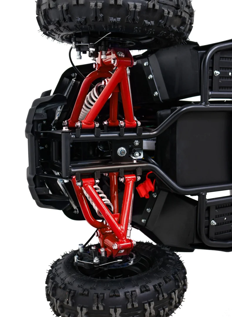 E-STAR Quad na baterije crveni 35 km/h + 1000 W motor + pneumatske gume + podešavanje, crvena motor na akumulator_10