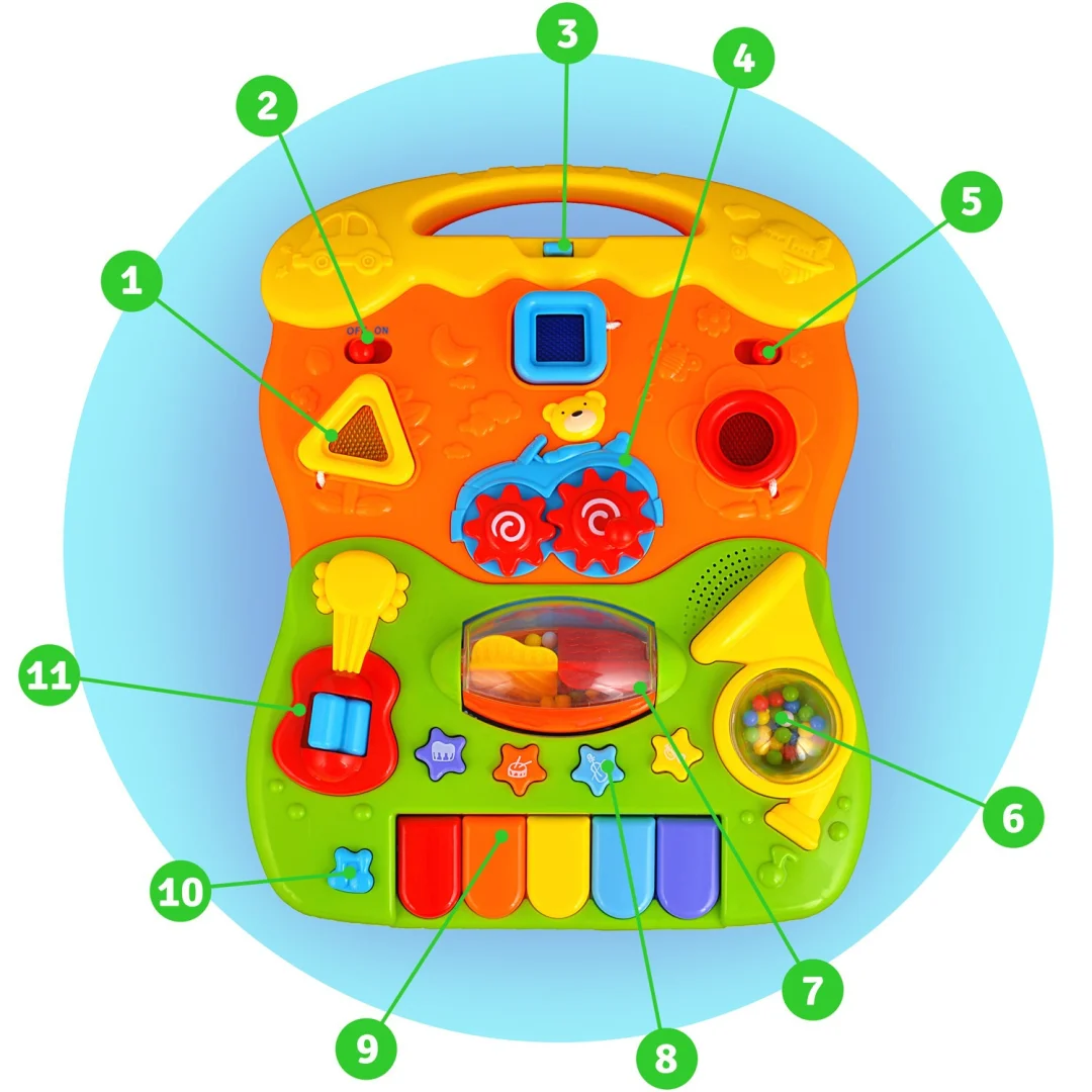 Edukativna hodalica s glazbom 2 u 1 RK-744 Ricokids bijela_11