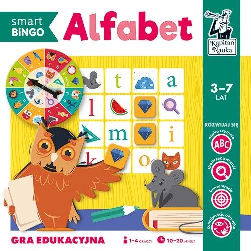 Edukativna igra Abecedni pametni BINGO za djecu od 3-7 godina + Bingo + Učenje slova_2
