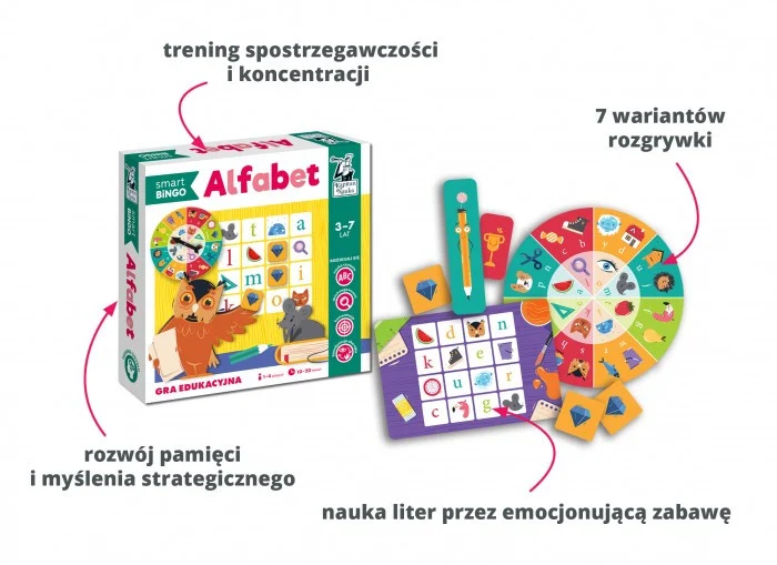 Edukativna igra Abecedni pametni BINGO za djecu od 3-7 godina + Bingo + Učenje slova_4