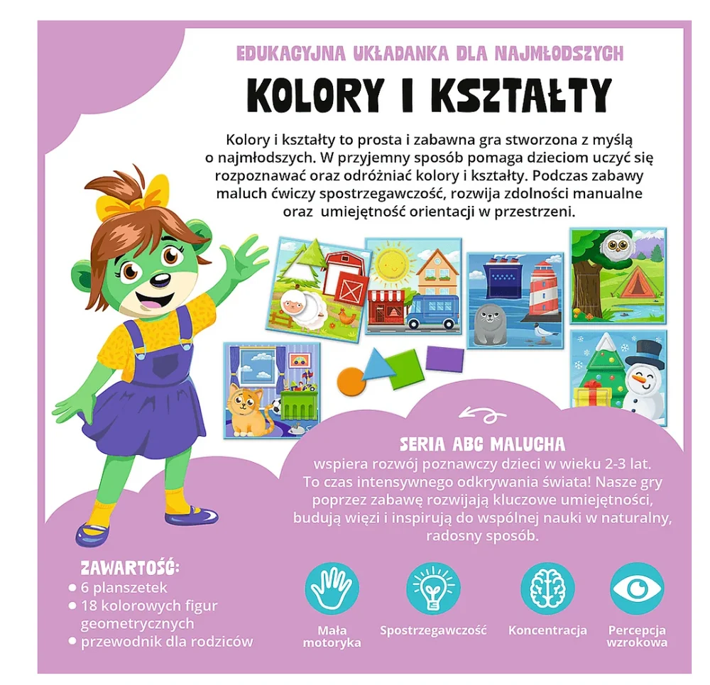 Edukativna igra Boje i oblici ABC za malu djecu Treflik Family Trefl 02904_4