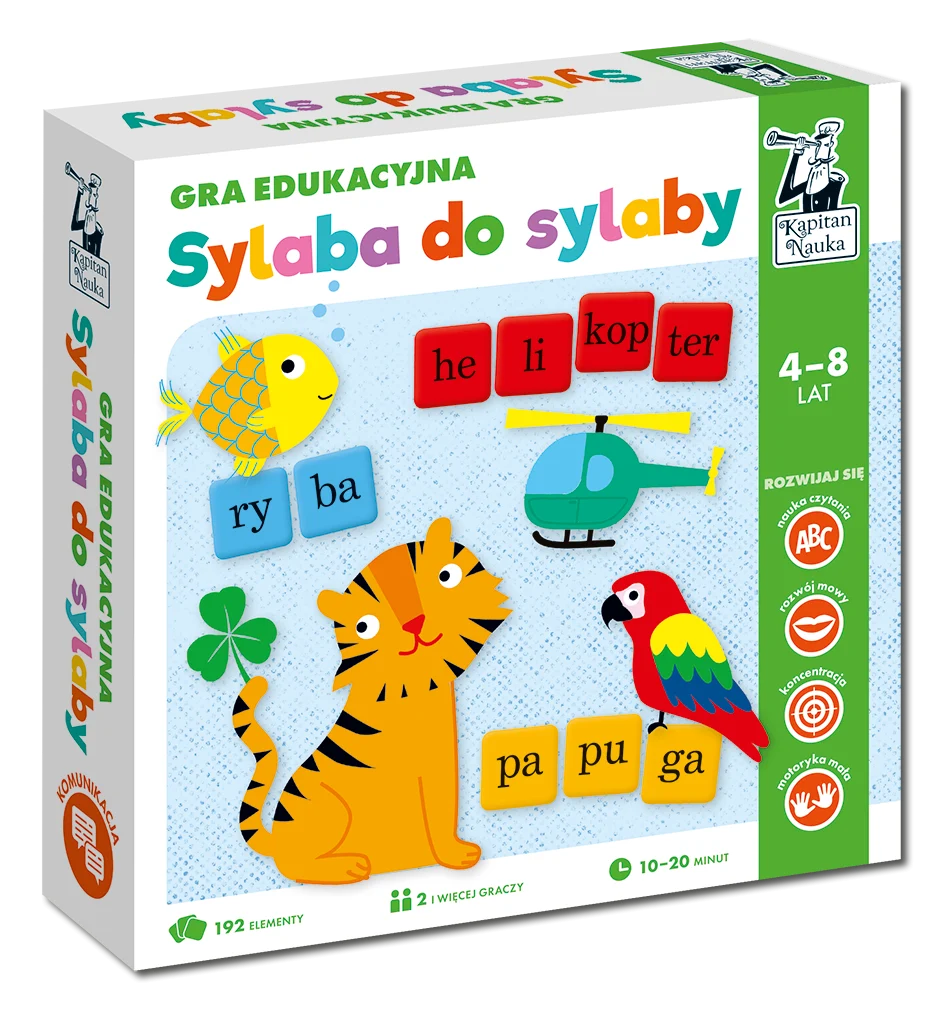 Edukativna igra Slog po slog za djecu od 4-8 godina + Tvorba riječi + Imenovanje slika, crvena_2