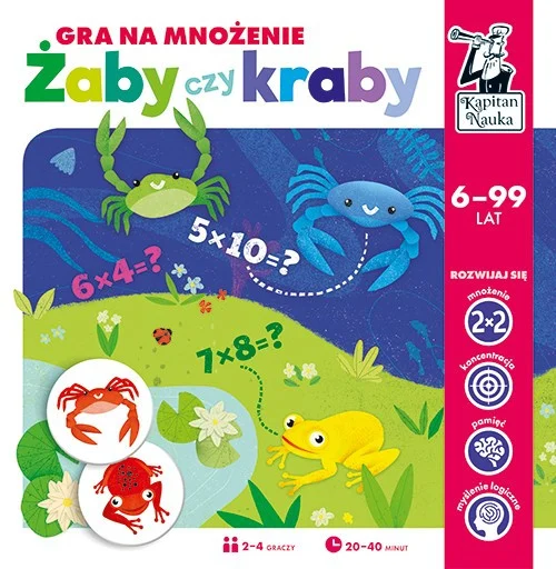 Edukativna igra Žabe ili Rakovi za djecu 6+ Učenje množenja do 100_2