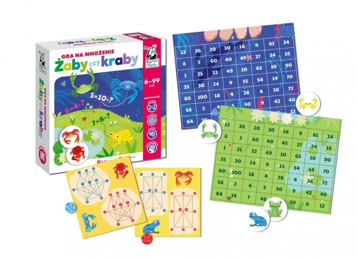 Edukativna igra Žabe ili Rakovi za djecu 6+ Učenje množenja do 100_6