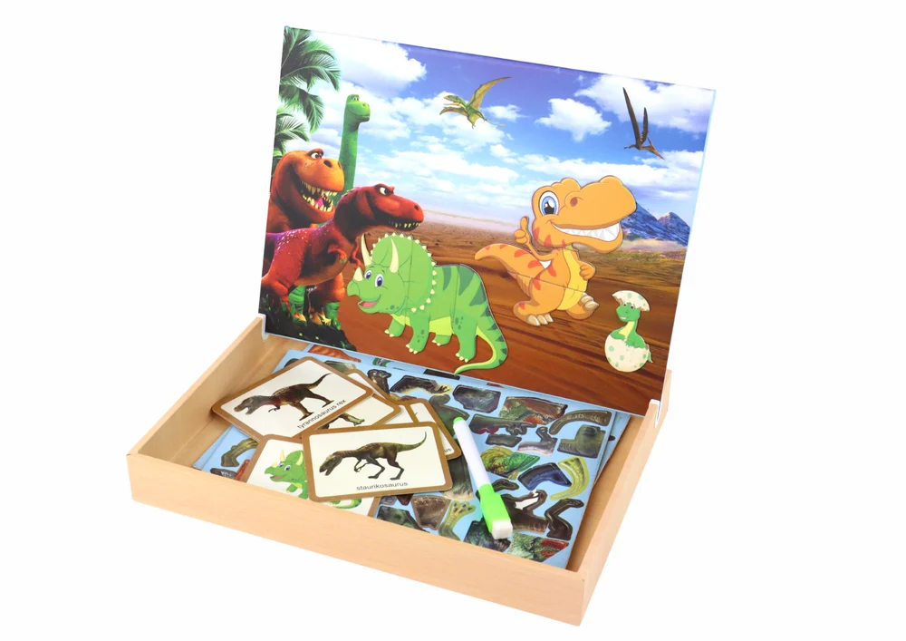 Edukativni magnetski set slagalica s dinosaurima_3