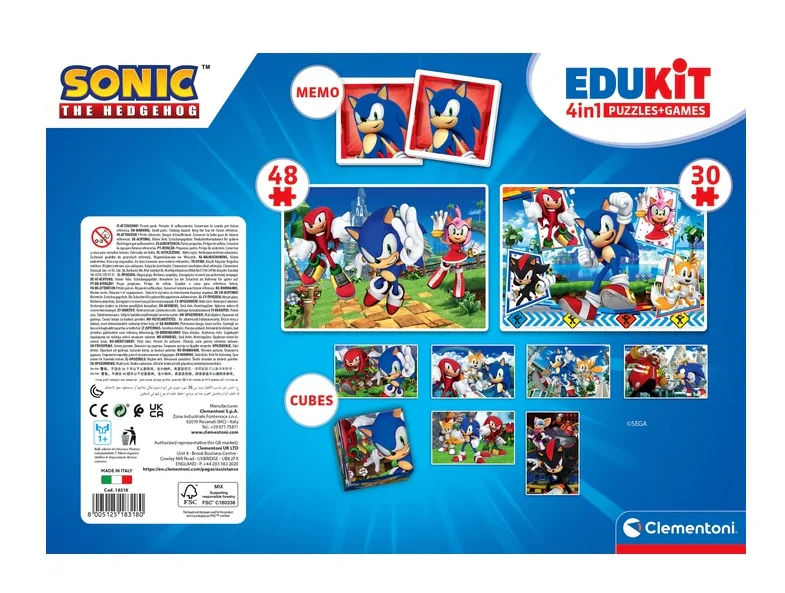 Edukativni set SONIC Clementoni 18318 - slagalice, memo i blokovi_6