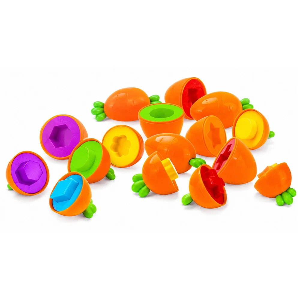 Edukativni sorter mrkve za sparivanje oblika i boja, 12 komada_3