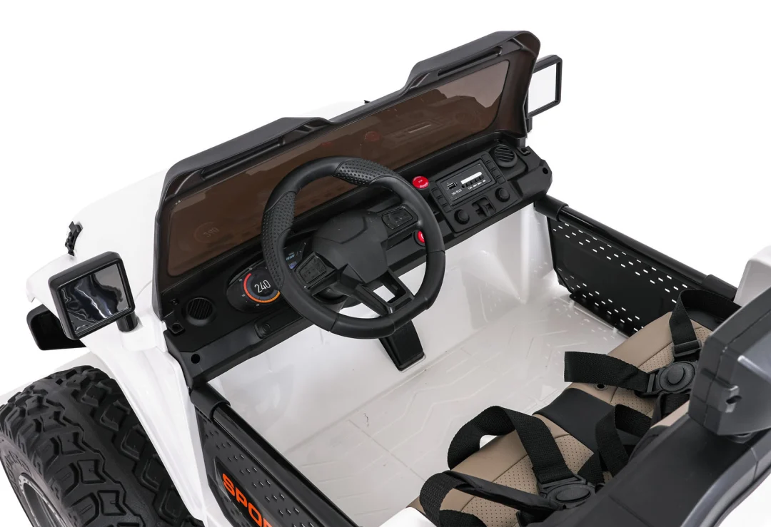 Ekstremno sportsko 4x4 vozilo promjenjive veličine, bijelo_22