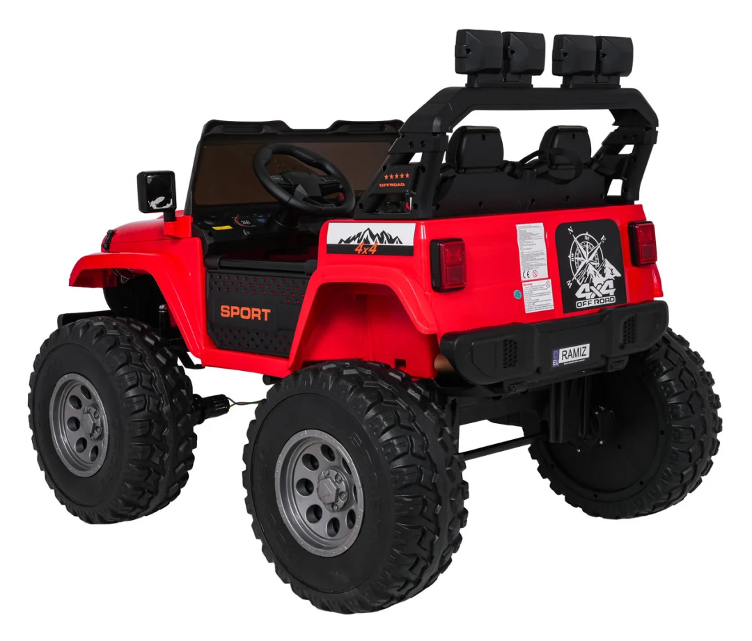 Ekstremno sportsko 4x4 vozilo promjenjive veličine, crveno_16