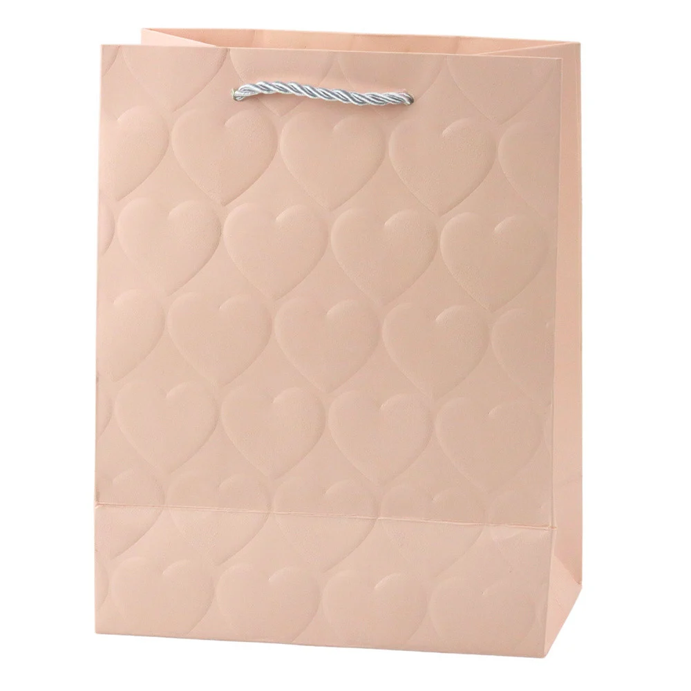 Elegantna poklon vrećica s reljefnim srcima 23 x 18 x 10,5 cm_2