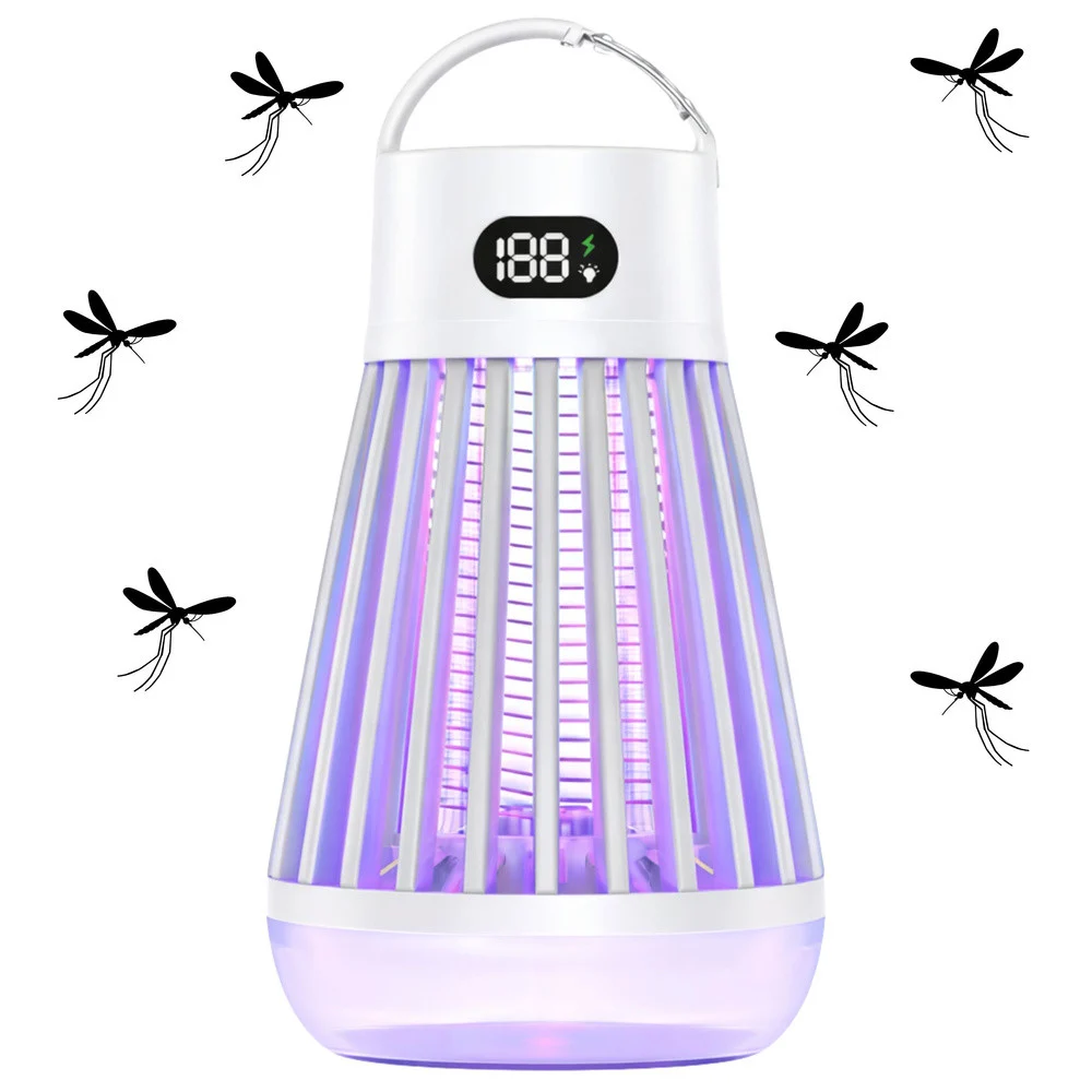 Električna lampa za komarce UV USB bijela_3