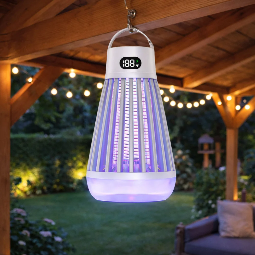 Električna lampa za komarce UV USB bijela_4
