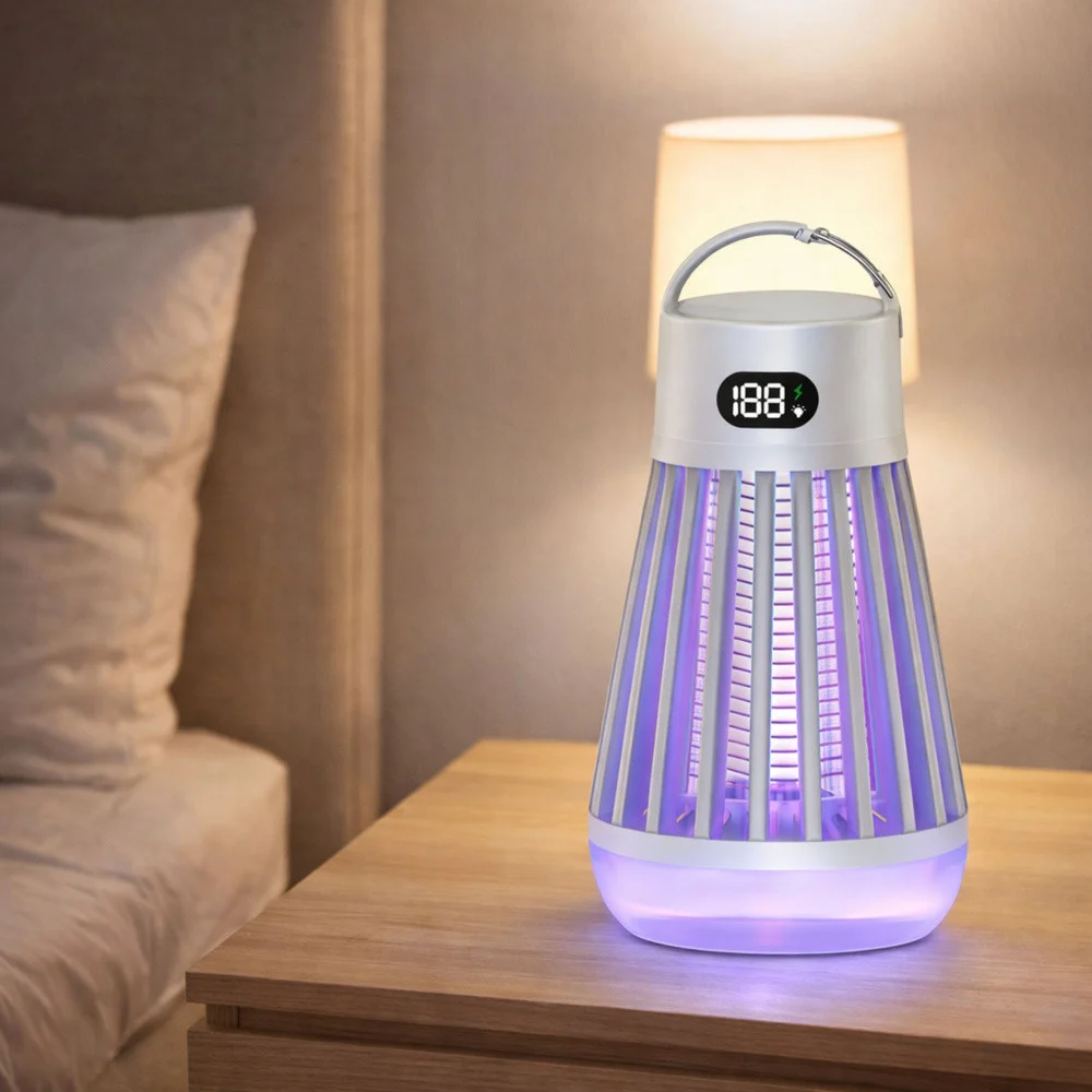 Električna lampa za komarce UV USB bijela_6