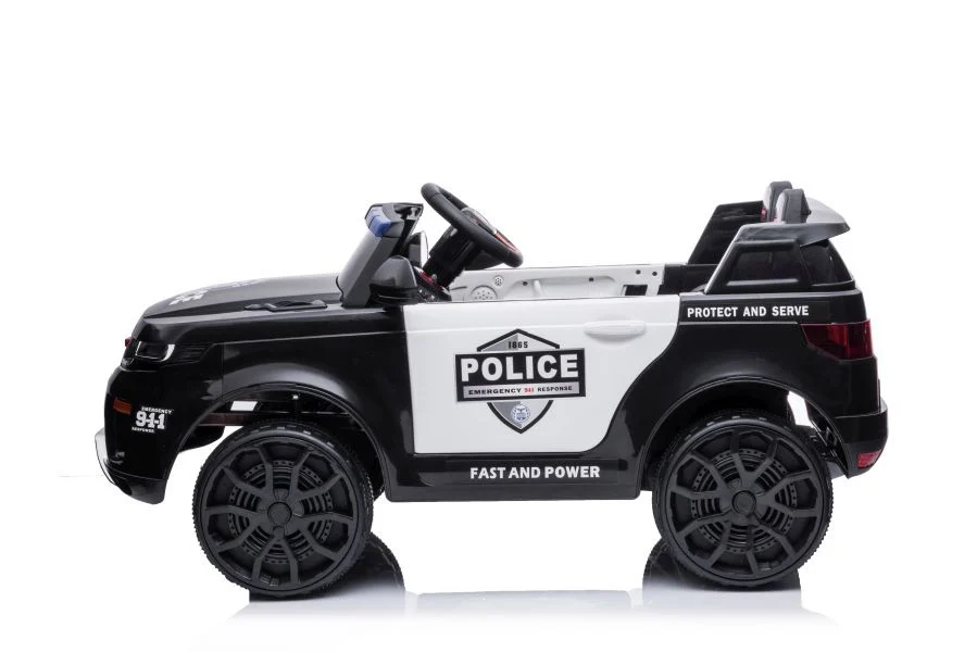 Električna vožnja na biciklu BBH-021 Policijska crna auto na akumulator_14