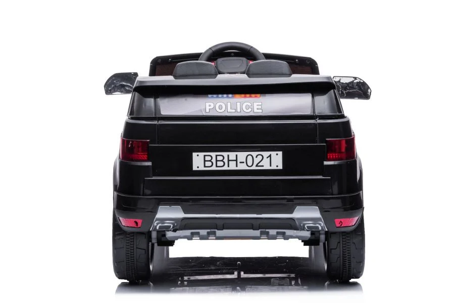 Električna vožnja na biciklu BBH-021 Policijska crna auto na akumulator_3