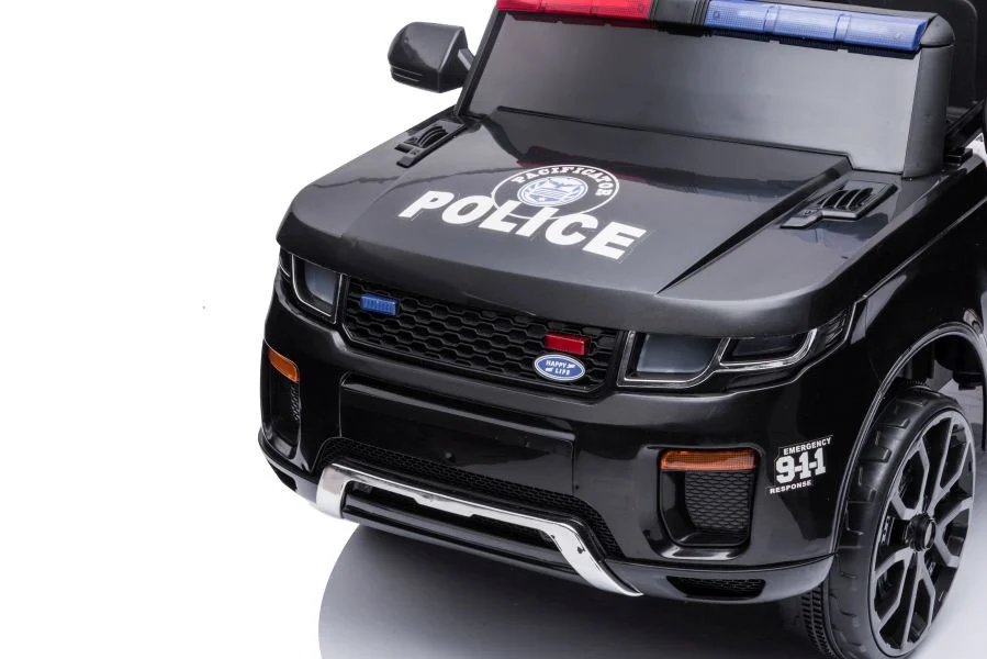 Električna vožnja na biciklu BBH-021 Policijska crna auto na akumulator_4