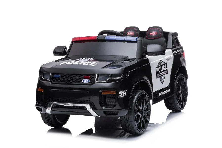 Električna vožnja na biciklu BBH-021 Policijska crna auto na akumulator_5