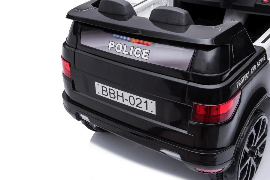 Električna vožnja na biciklu BBH-021 Policijska crna auto na akumulator_8