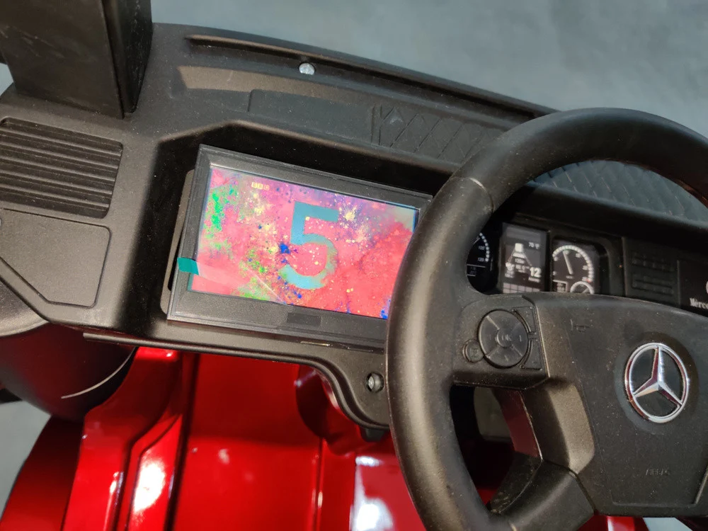 Električni automobil Mercedes Actros crno obojen MP4 auto na akumulator_10