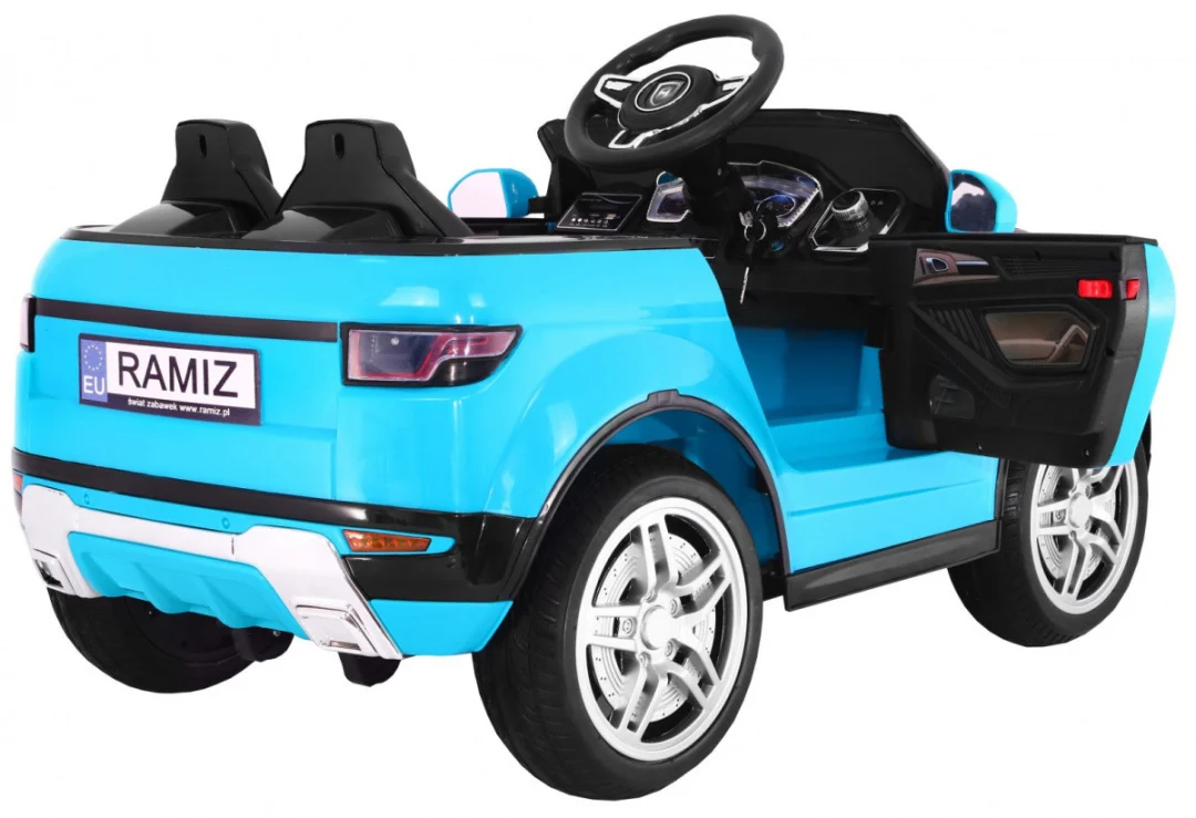 Električni automobil Rapid Racer za djecu - plavi SUV + daljinski upravljač, plava_2