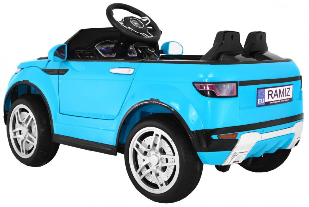 Električni automobil Rapid Racer za djecu - plavi SUV + daljinski upravljač, plava_3