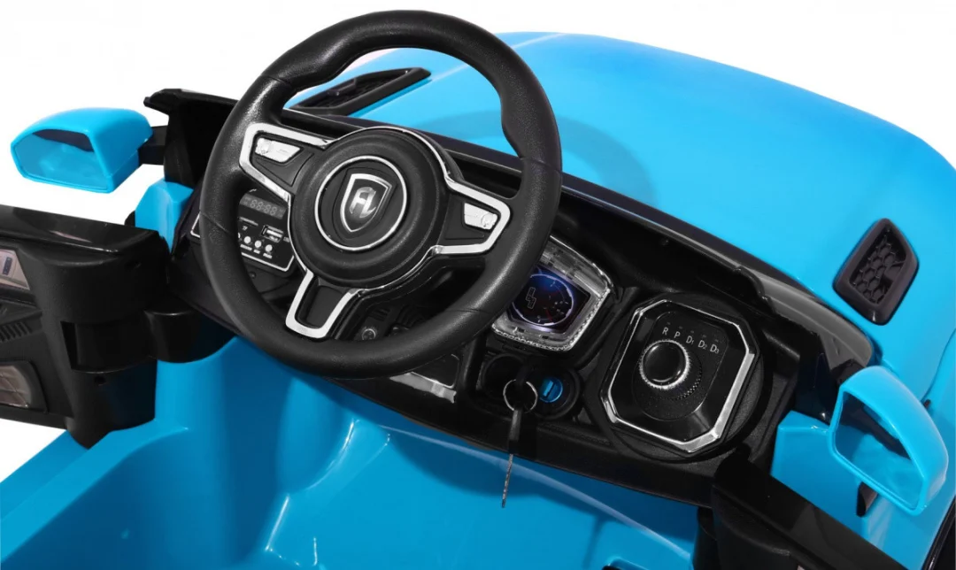 Električni automobil Rapid Racer za djecu - plavi SUV + daljinski upravljač, plava_4