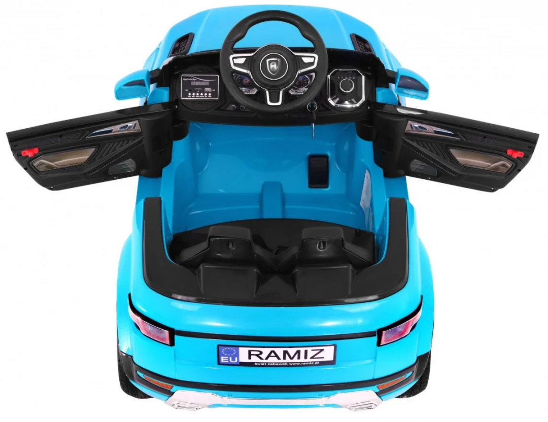 Električni automobil Rapid Racer za djecu - plavi SUV + daljinski upravljač, plava_5