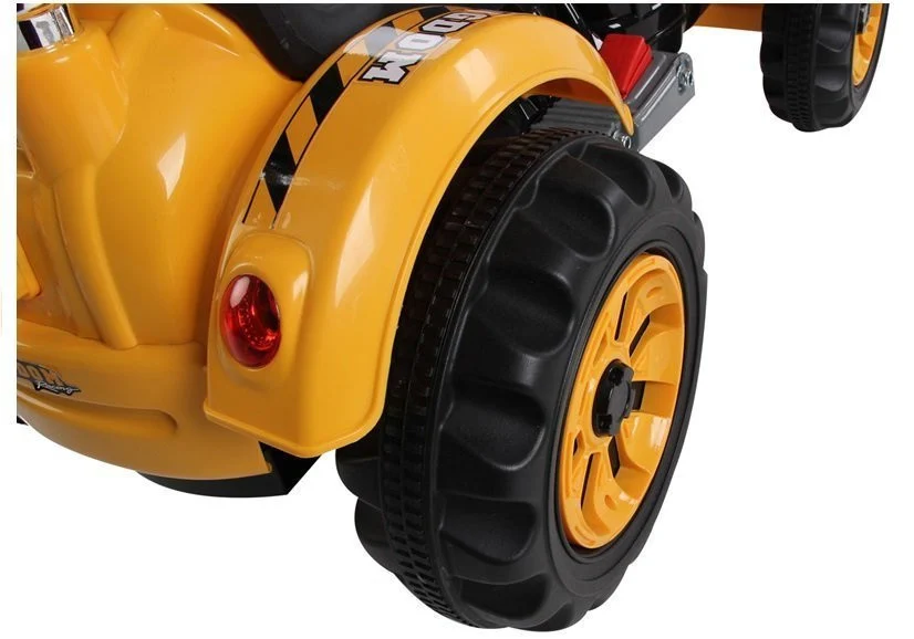 Električni traktor s bagerom na akumulator, narančasti auto na akumulator_3