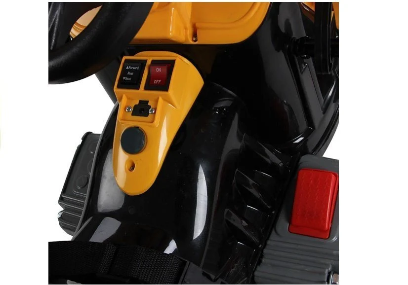 Električni traktor s bagerom na akumulator, narančasti auto na akumulator_6