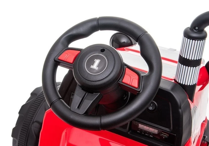 Električni traktor za vožnju CH9959 crveni auto na akumulator_11
