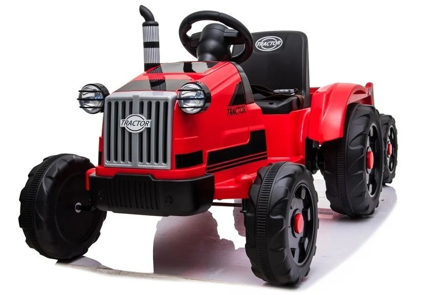 Električni traktor za vožnju CH9959 crveni auto na akumulator_7