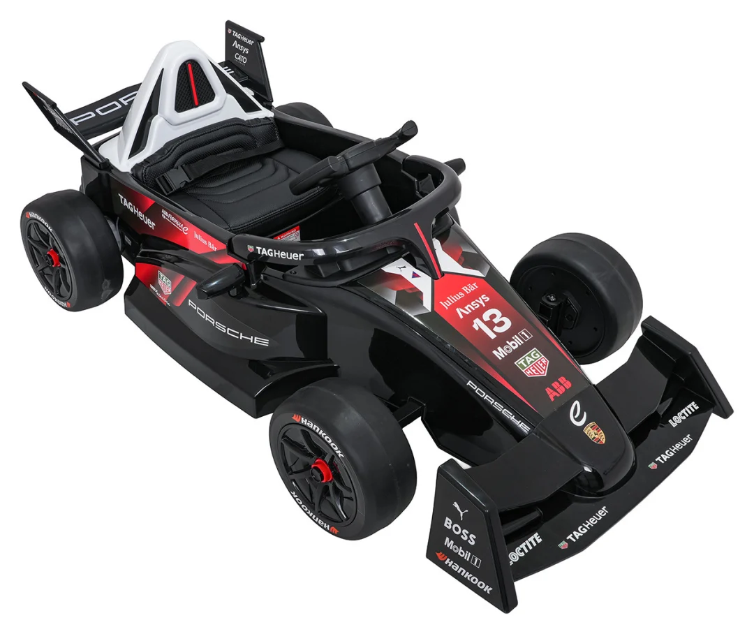 Električno vozilo Porsche Formula E crveni auto na akumulator_17