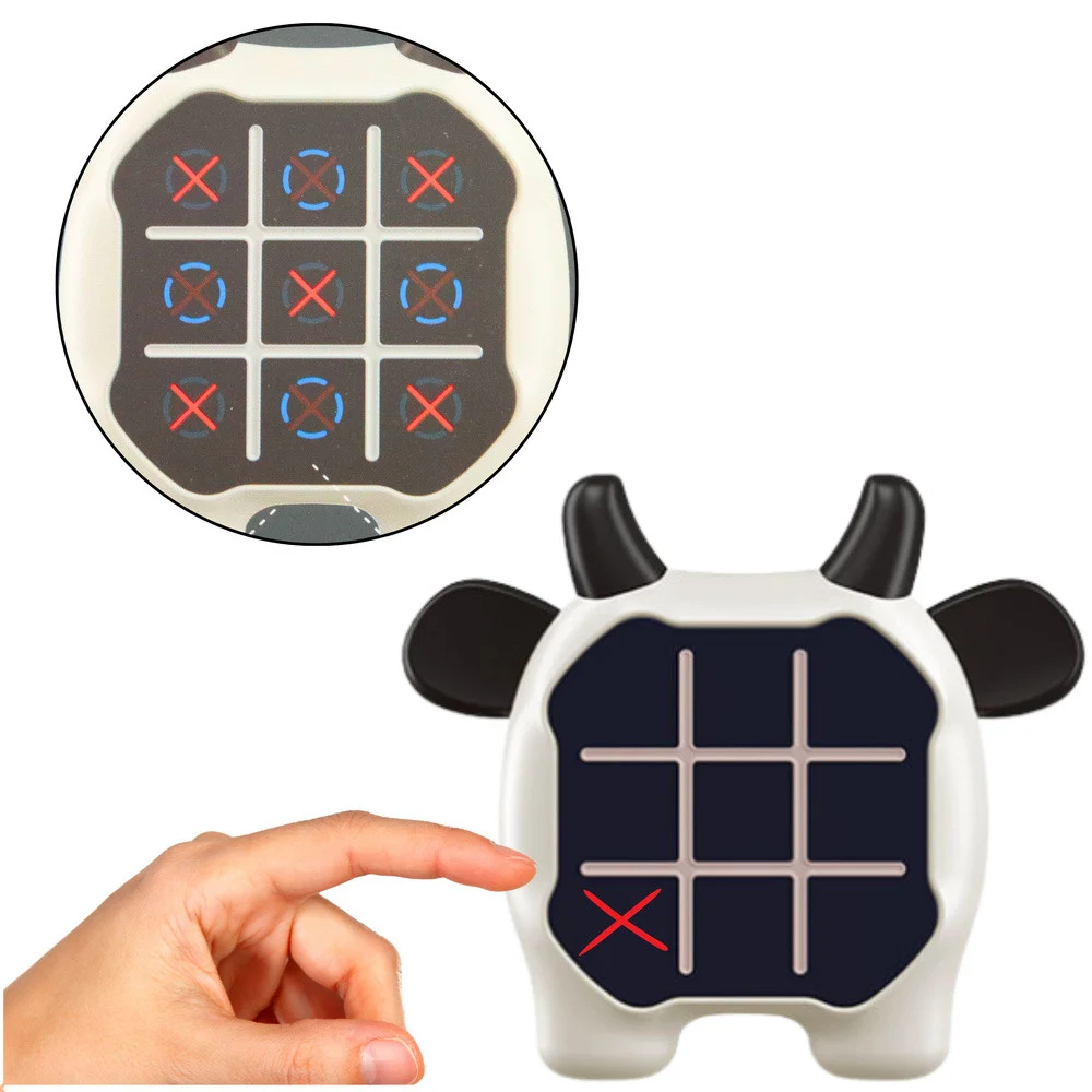 Elektronička igra 3u1 Križić-kružić Memory Cow crno-bijela_2