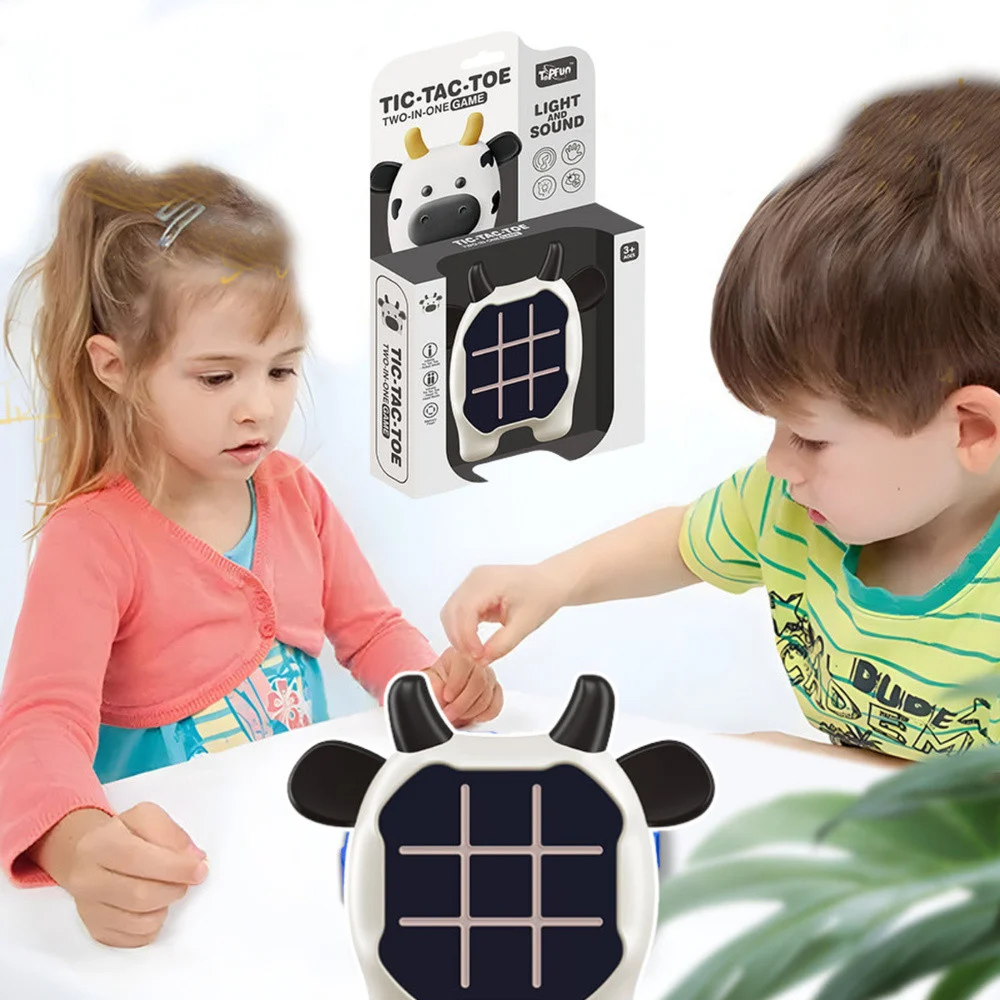 Elektronička igra 3u1 Križić-kružić Memory Cow crno-bijela_4