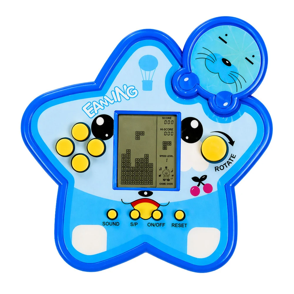 Elektronička igra Tetris zvijezda, plava, Ø 11 cm_3