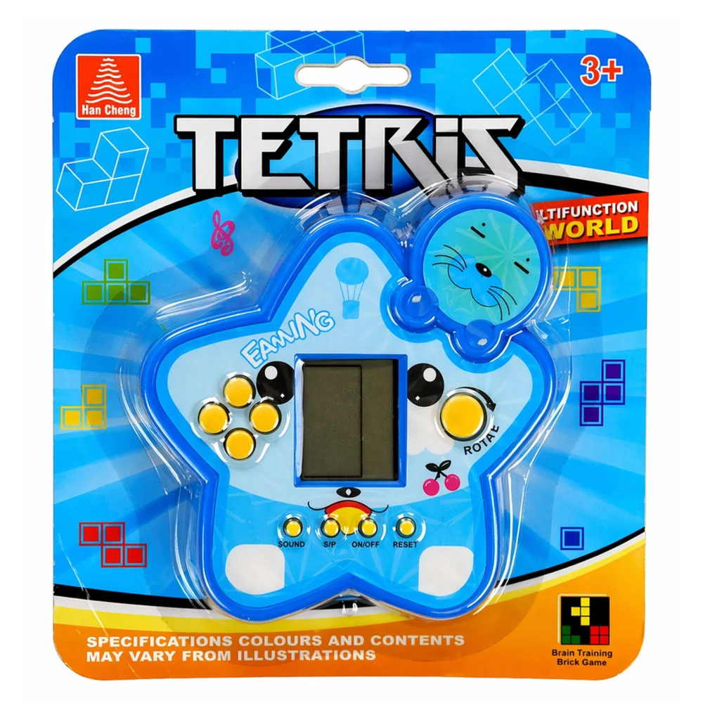 Elektronička igra Tetris zvijezda, plava, Ø 11 cm_6