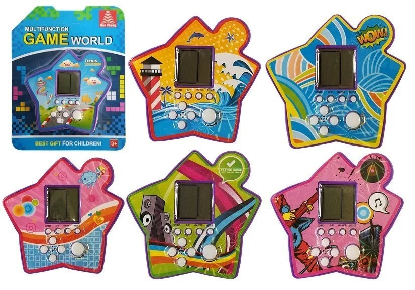 Elektronička igra Tetris zvijezda prijenosna, ljubičasta, 7,5 × 7 cm, var. 4027_2